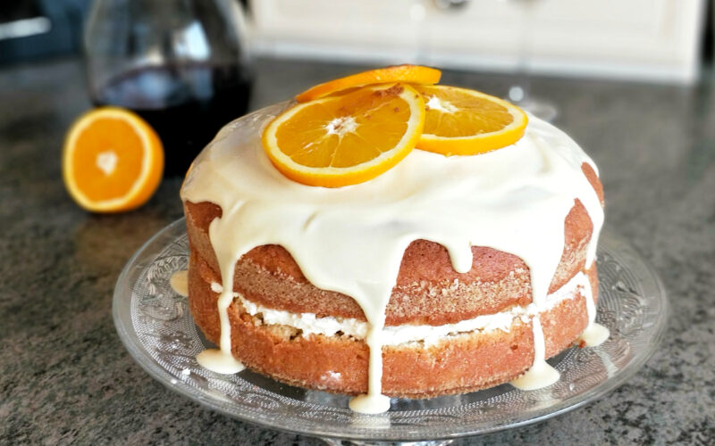 Šifonový dort s pomerančem