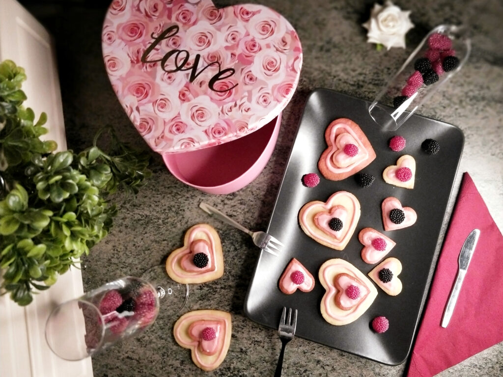 Valentýnské sušenky