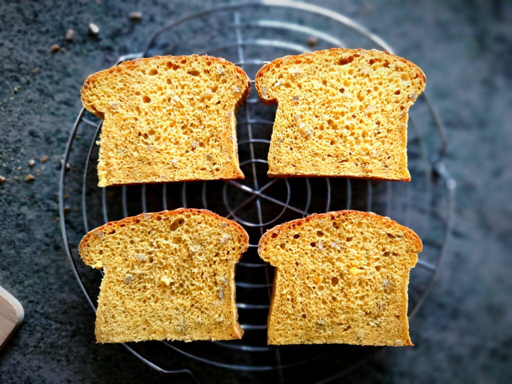 Plátky dýňového chleba