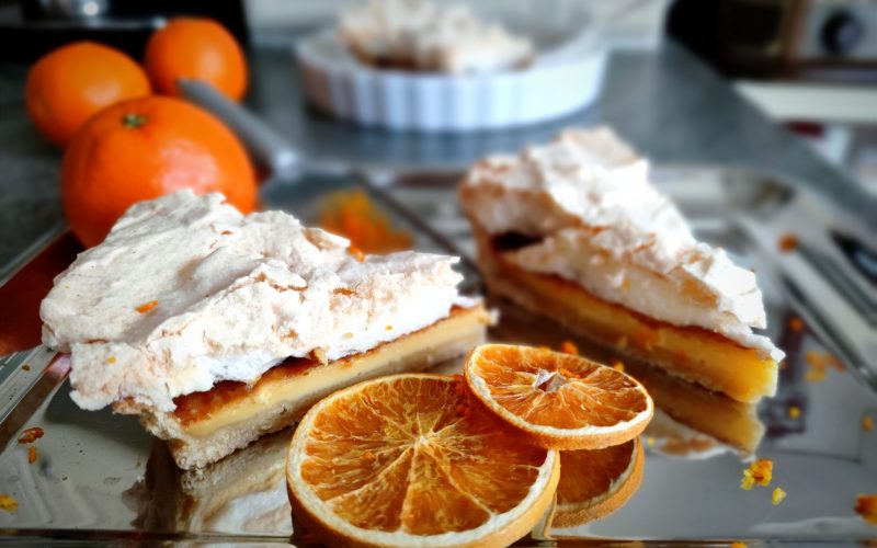 Francouzský pomerančový koláč se sněhem